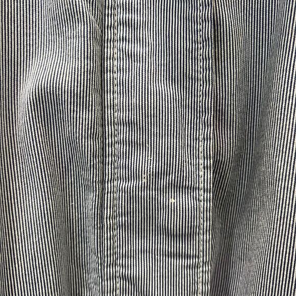 Gap  Seersucker Jacket Blue White Size Medium Hooded - Picture 13 of 14
